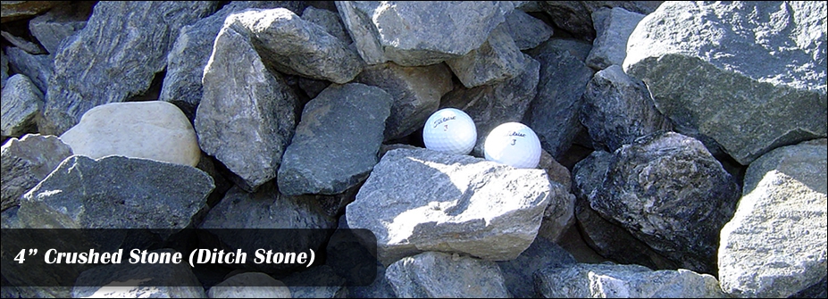4 Crushed Stone (Ditch Stone)